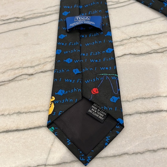 Disney Winnie The Pooh “I Was Fish’n” Tie - Picture 7 of 11